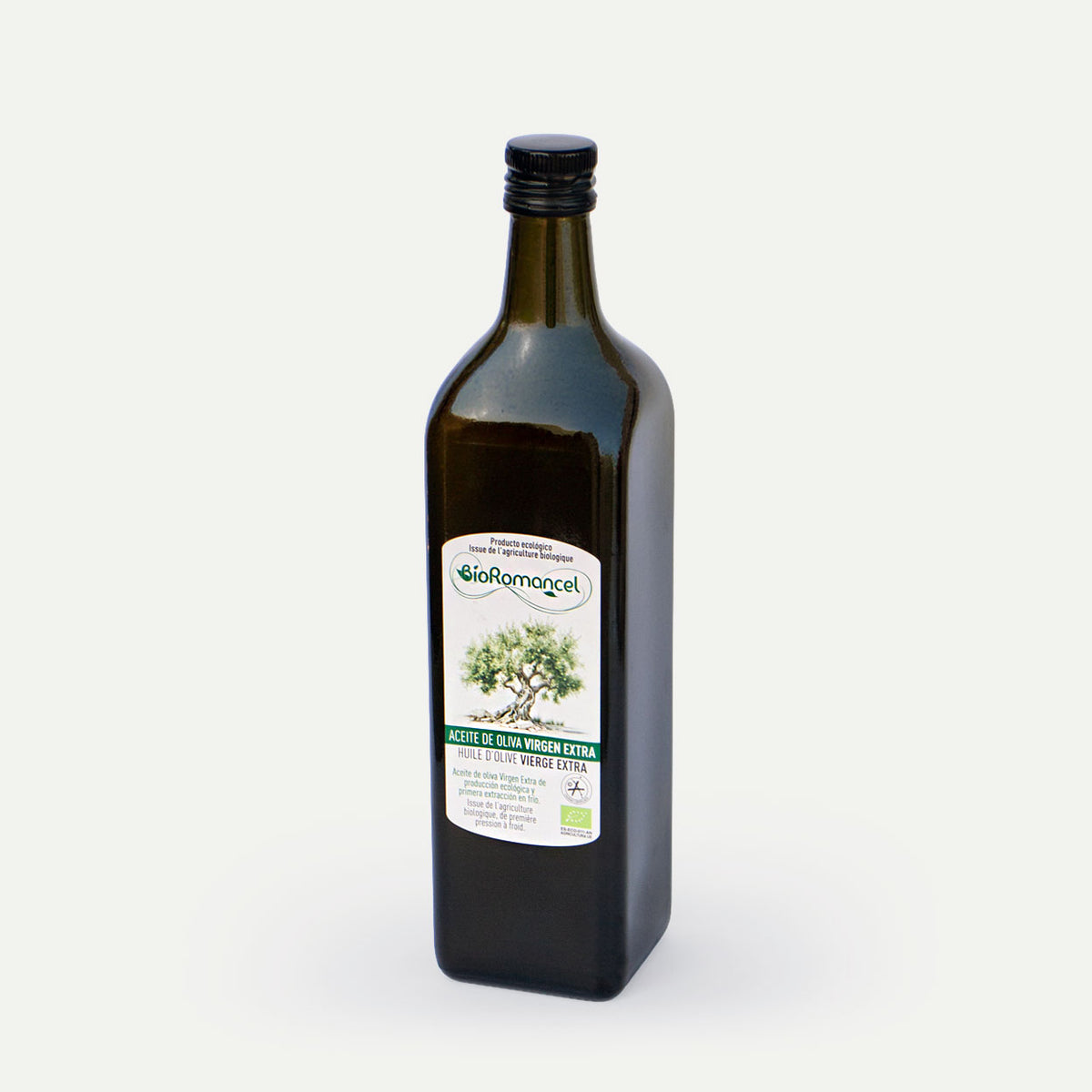 Ekologiškas alyvuogių aliejus butelyje BioRomancel 1L